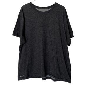 Nike The Nike Tee Dri-Fit Charcoal Gray Short Sleeve Shirt Size 3XL